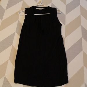 Black Dress with Open Back